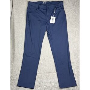 NWT Graham Luxe Emerson Mens Pants 36x32 Blue Depths Golf Hiking Dress Slacks